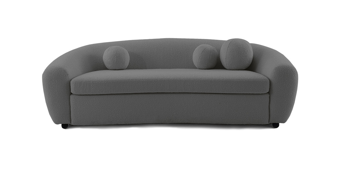 Curved Boucle Sofa Fabric