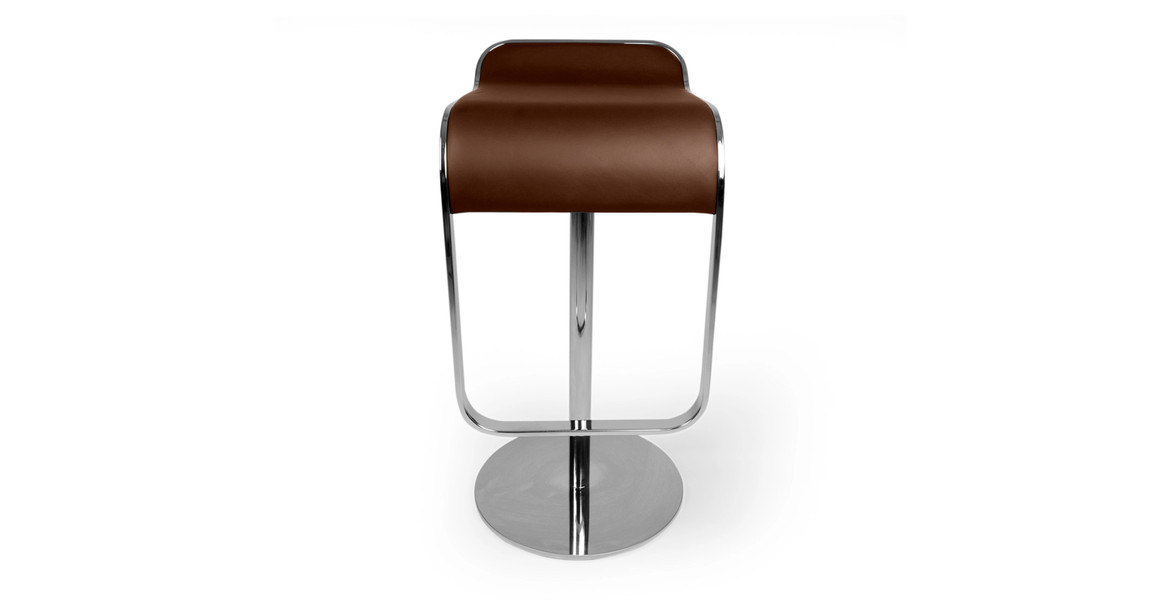 Lem Piston Italian Leather Barstool