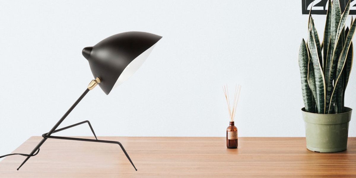 Serge Mouille Tripod Desk Lamp - Manhattan Home Design