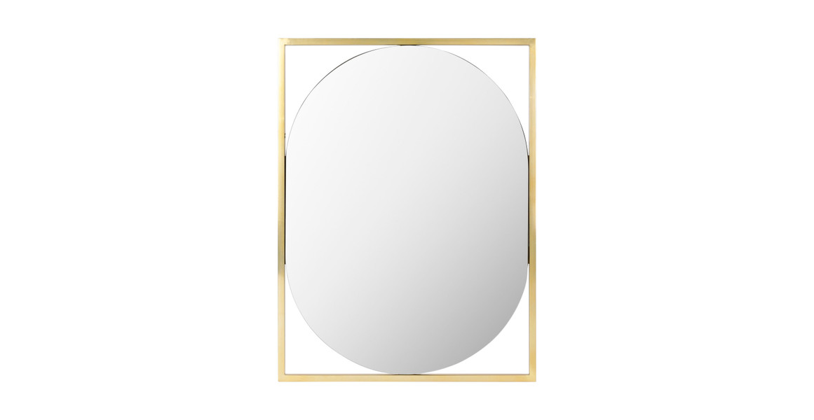 Surya Qayanat QAY003 Rectangle Modern Minimalist Mirror