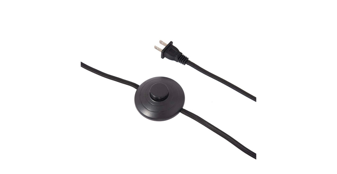 Luna Bella Chairside Arc Floor Lamp - 60', Weathered Brass, On/Off Step Switch, Marble Base