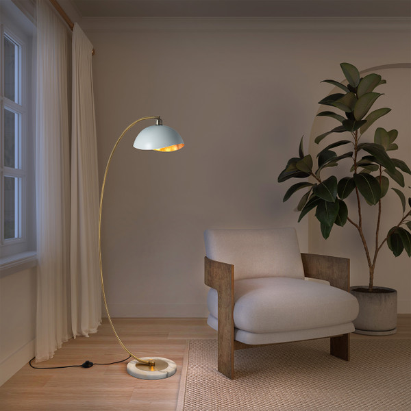 NOVA Luna Bella Chairside Arc Floor Lamp