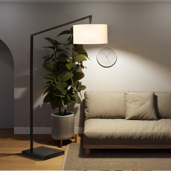 NOVA Stretch Chairside Arc Floor Lamp