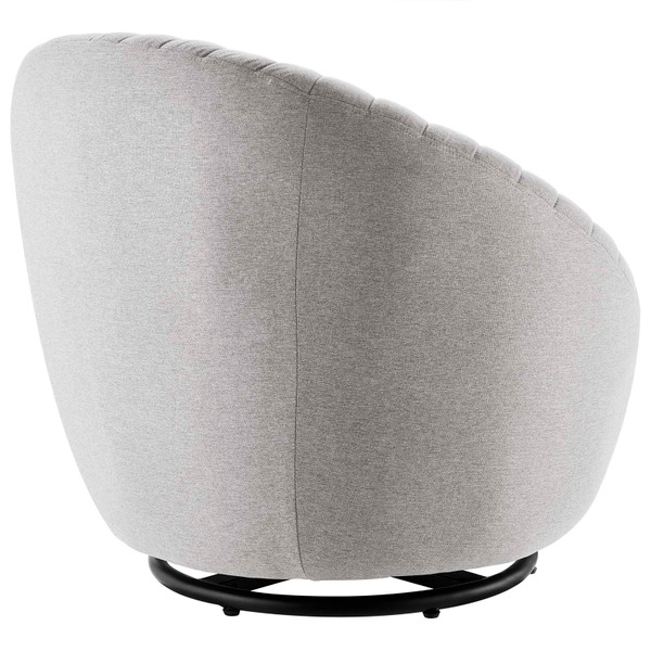 Whirr Tufted Fabric Swivel Chair