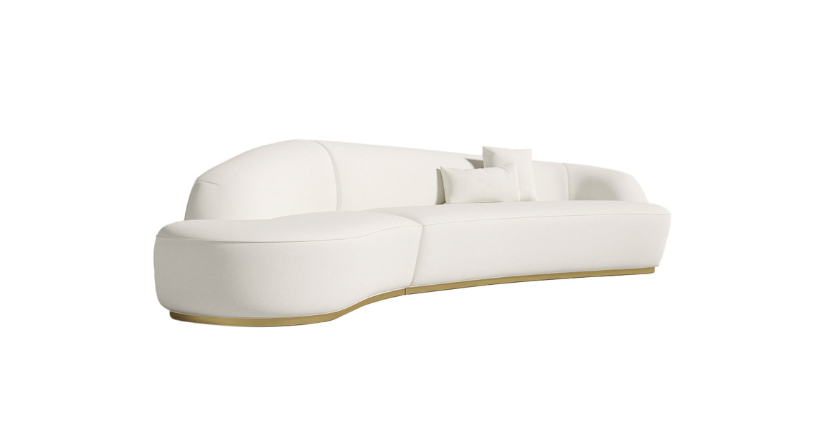Reya Curved Sectional Sofa - Left Chaise