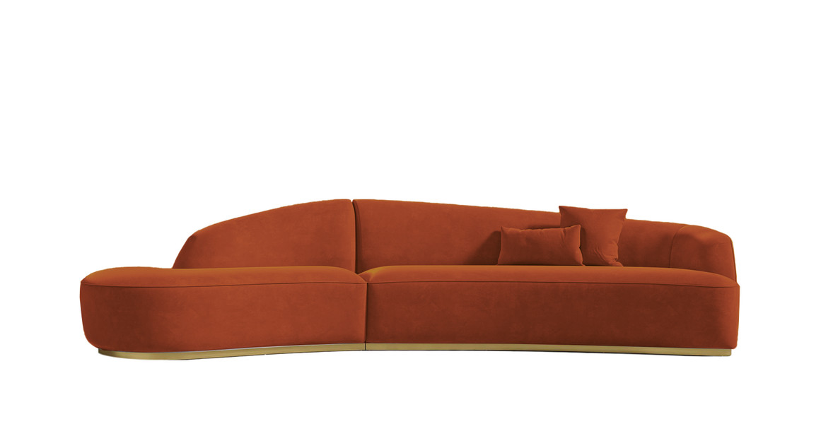 Reya Curved Sectional Sofa - Left Chaise