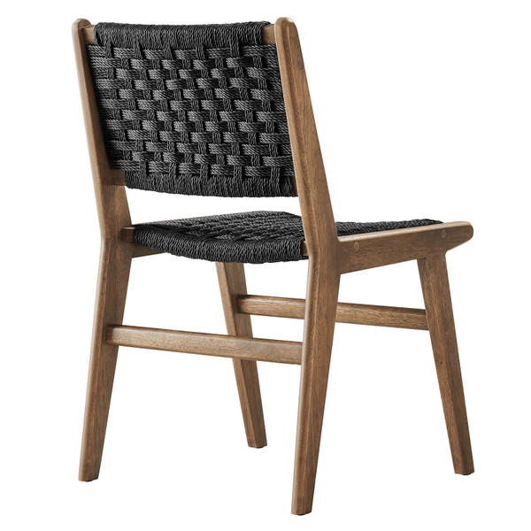 Saoirse Woven Rope Wood Dining Side Chair - Set of 2