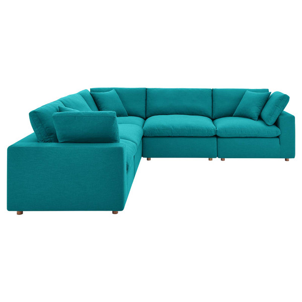 Commix EEI-3359 Down Filled Overstuffed 5-Piece Sectional Sofa