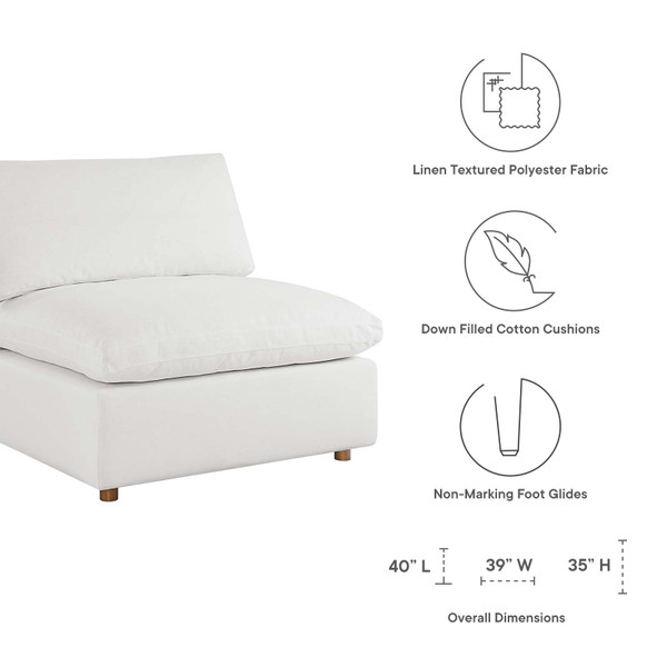 Commix EEI-3358 Down Filled Overstuffed 5 Piece Sectional Sofa Set