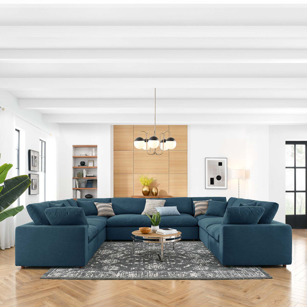 Commix Down Filled Overstuffed 8-Piece Sectional Sofa