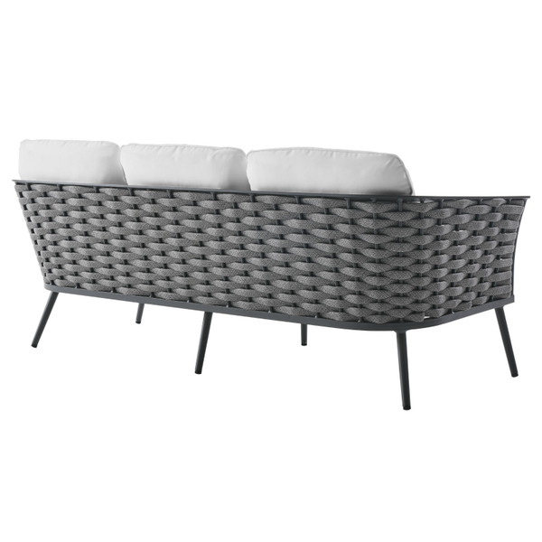 Stance 3-Piece Outdoor Patio Aluminum Sectional Sofa Set