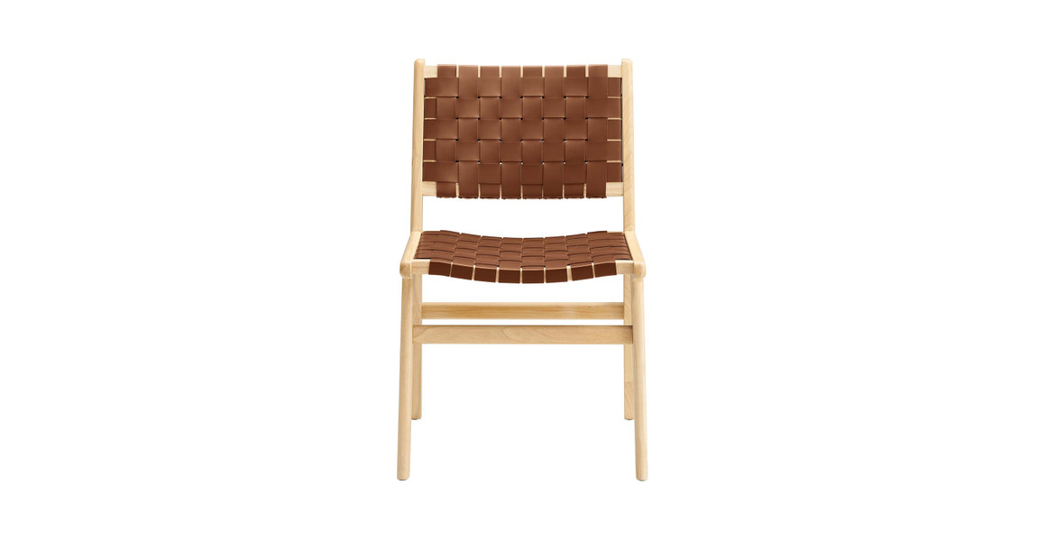 Saoirse Faux Leather Wood Dining Side Chair - Set of 2
