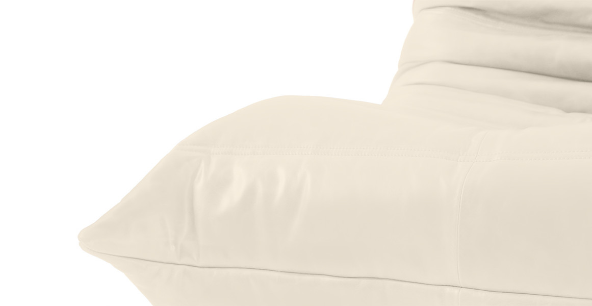 Michel Ducaroy Modular Leather Lounge Chair & Ottoman | Configuration A