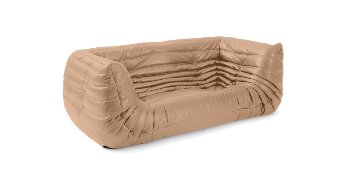 Michel Ducaroy Quayside 3 Seater Medium Leather Sofa With Arms