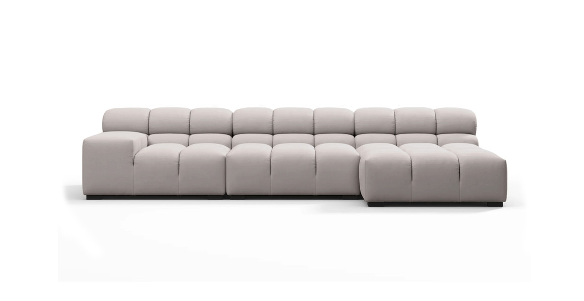 Tufted Sectional Sofa - Right Chaise