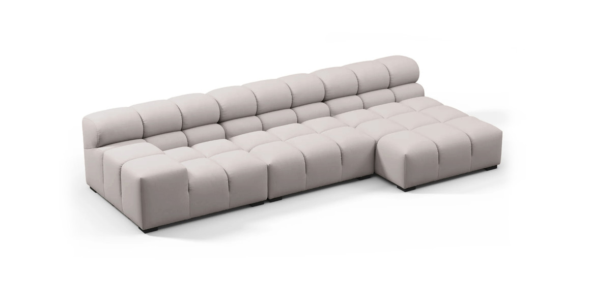 Tufted Sectional Sofa - Right Chaise