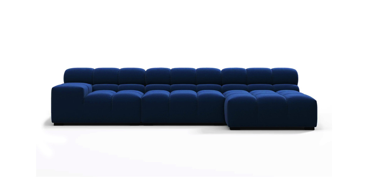 Tufted Sectional Sofa - Right Chaise