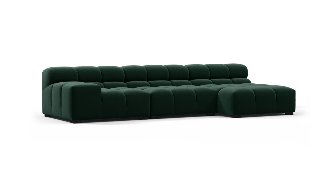 Tufted Sectional Sofa - Right Chaise