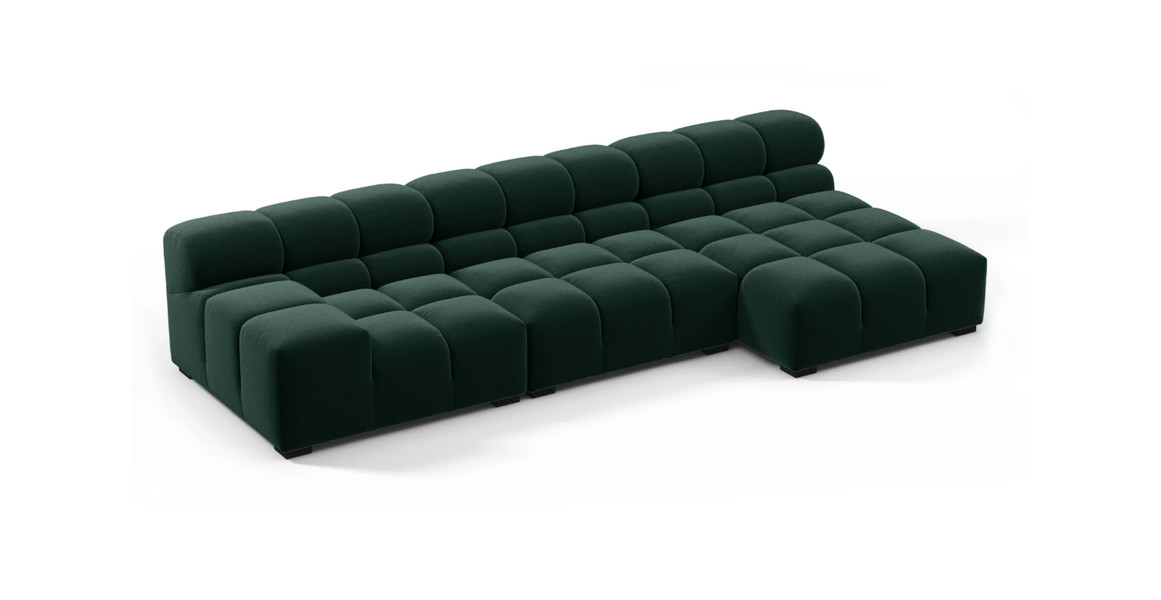 Tufted Sectional Sofa - Right Chaise