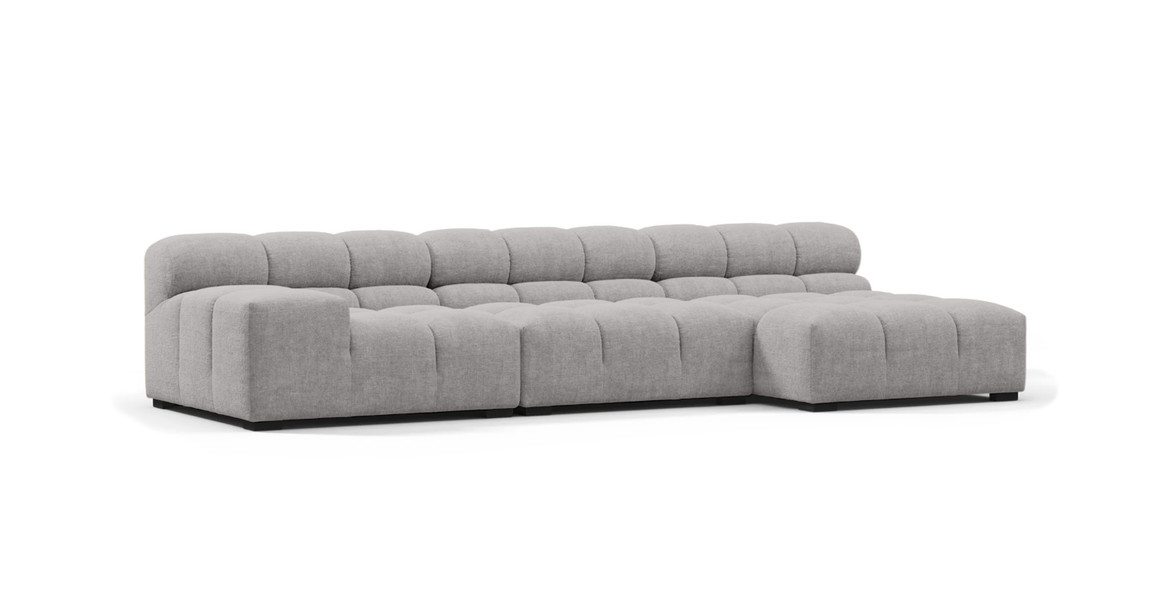 Tufted Sectional Sofa - Right Chaise