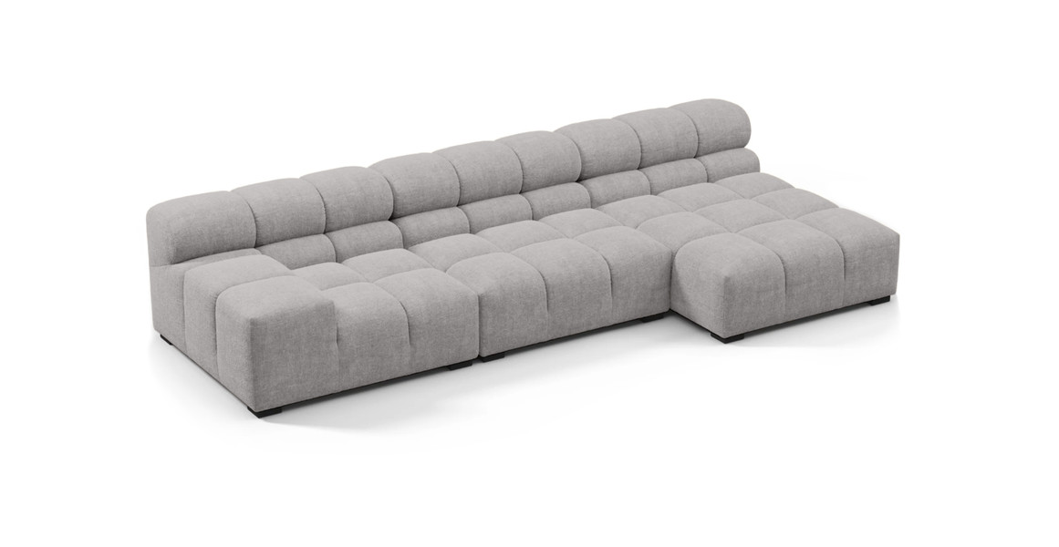 Tufted Sectional Sofa - Right Chaise