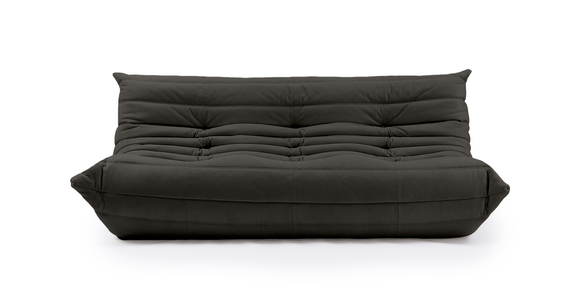 Michel Ducaroy Alcantara Suede Quayside 3 Seater Fabric Sofa