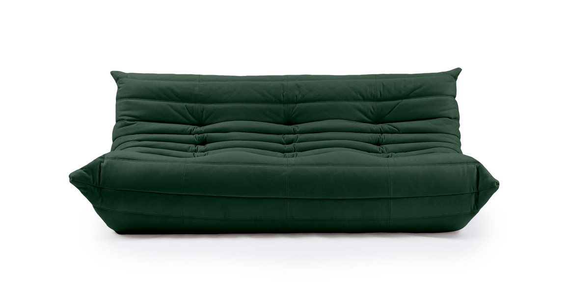 Michel Ducaroy Alcantara Suede Quayside 3 Seater Fabric Sofa