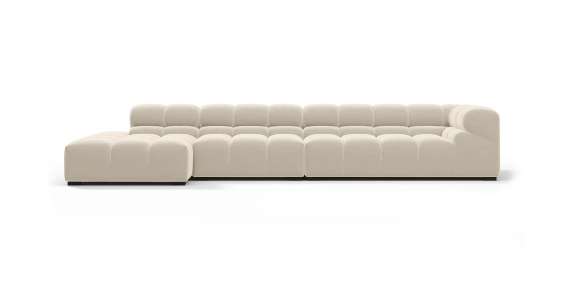 Tufted Sectional Sofa - Large Left Chaise
