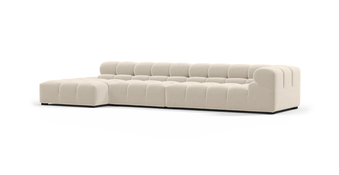 Tufted Sectional Sofa - Large Left Chaise