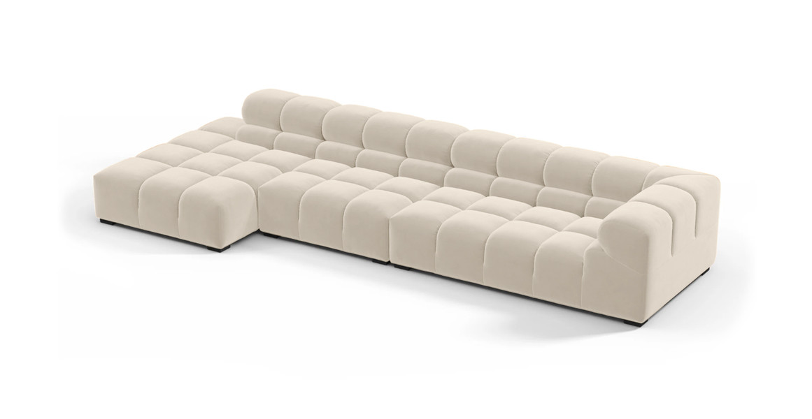 Tufted Sectional Sofa - Large Left Chaise