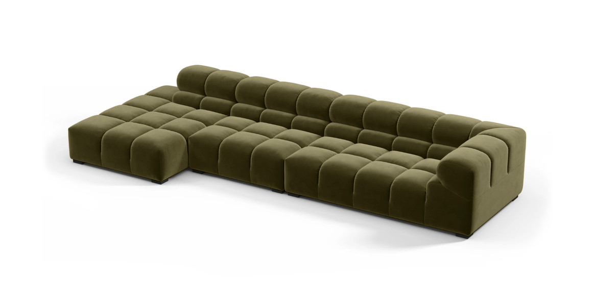 Tufted Sectional Sofa - Large Left Chaise