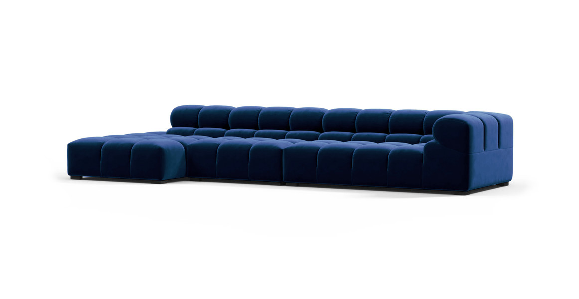 Tufted Sectional Sofa - Large Left Chaise