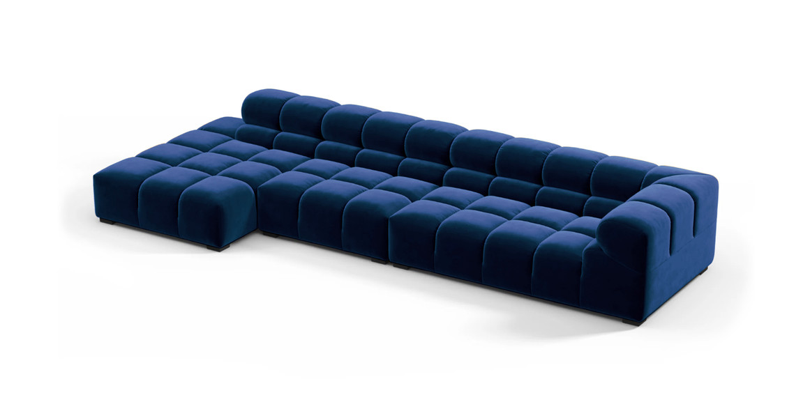 Tufted Sectional Sofa - Large Left Chaise