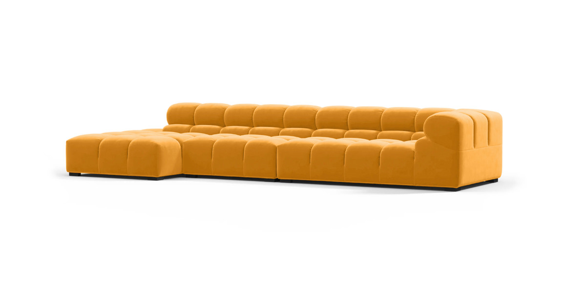 Tufted Sectional Sofa - Large Left Chaise