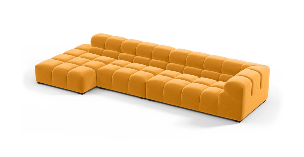 Tufted Sectional Sofa - Large Left Chaise