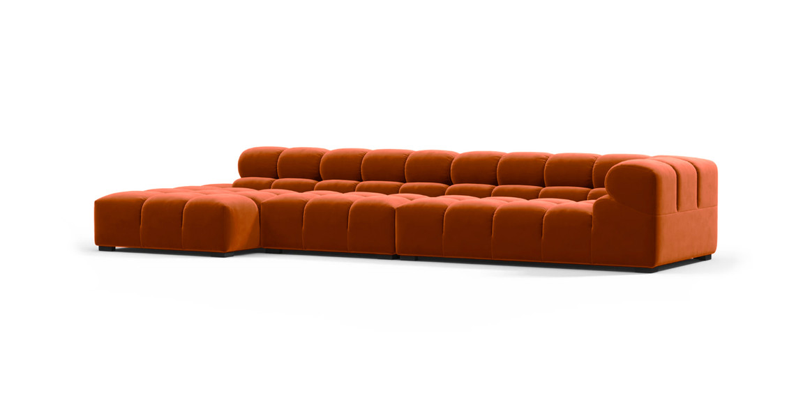 Tufted Sectional Sofa - Large Left Chaise