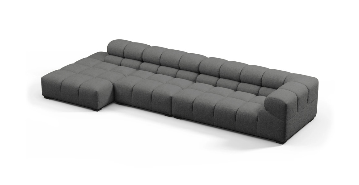 Tufted Sectional Sofa - Large Left Chaise
