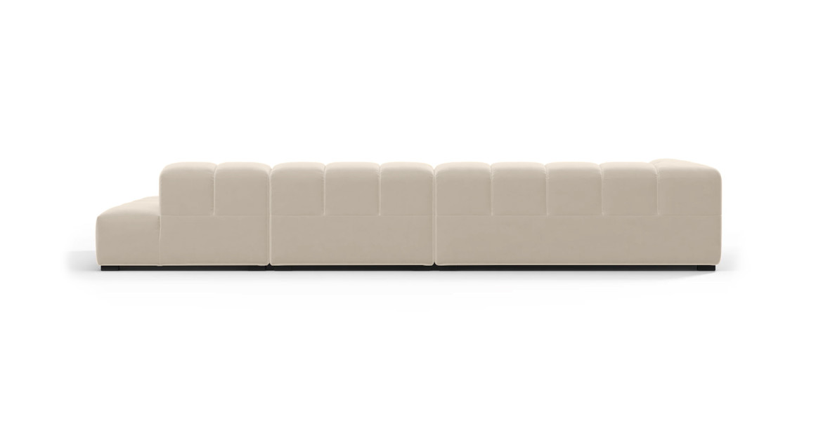 Tufted Sectional Sofa - Large Right Chaise