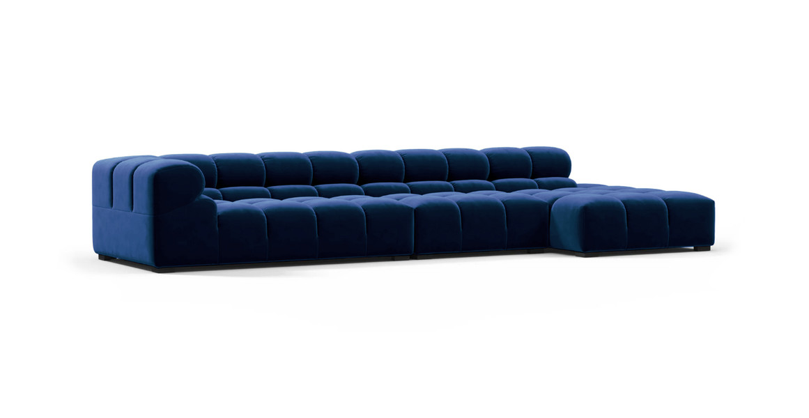 Tufted Sectional Sofa - Large Right Chaise