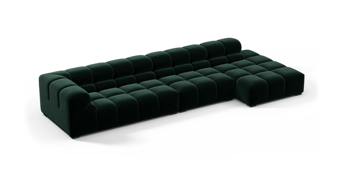 Tufted Sectional Sofa - Large Right Chaise