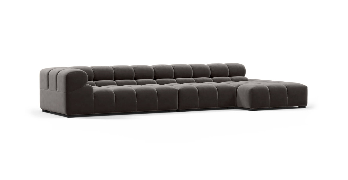 Tufted Sectional Sofa - Large Right Chaise