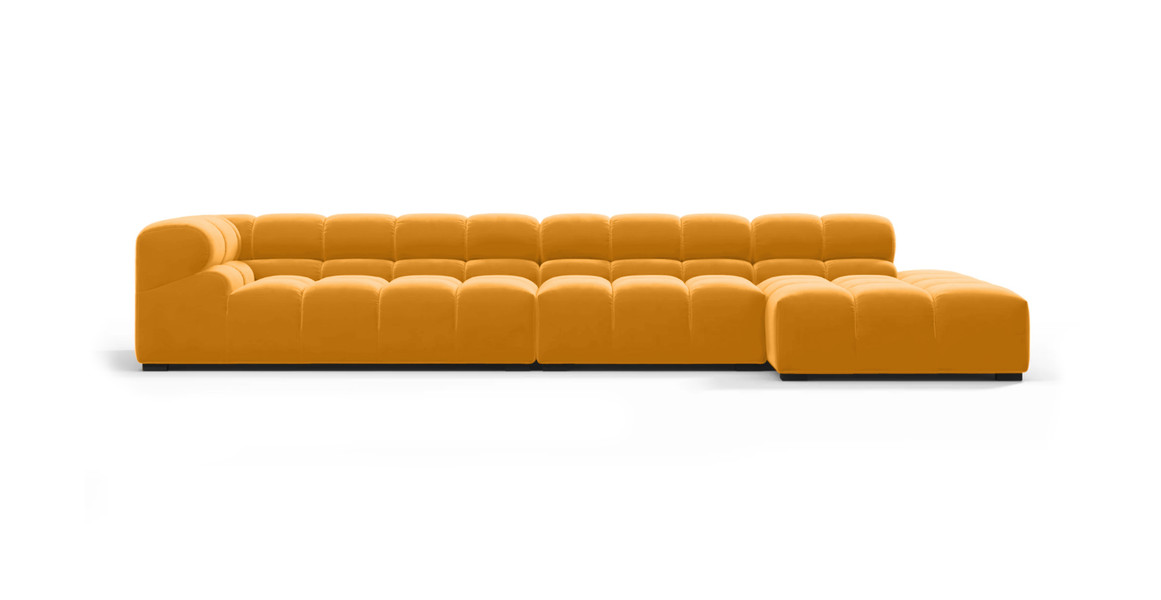 Tufted Sectional Sofa - Large Right Chaise