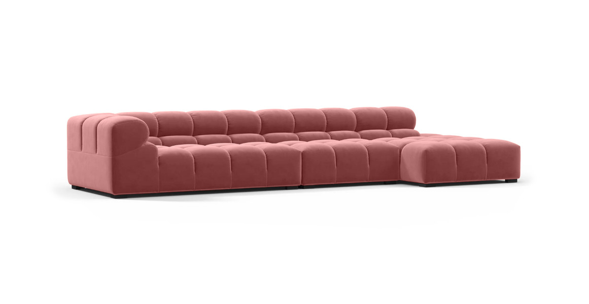 Tufted Sectional Sofa - Large Right Chaise