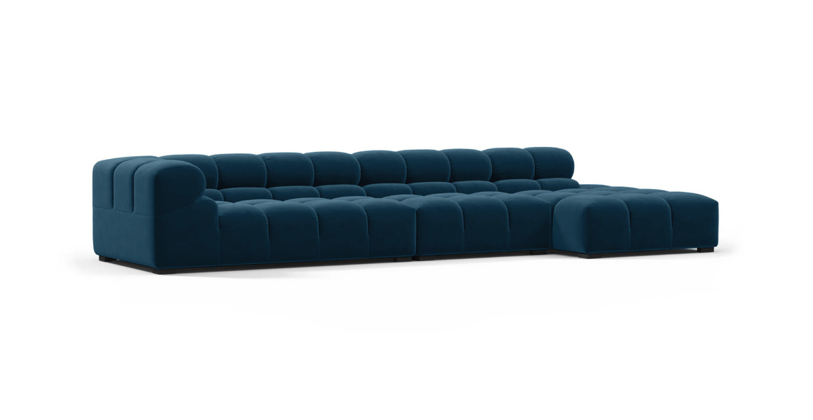 Tufted Sectional Sofa - Large Right Chaise
