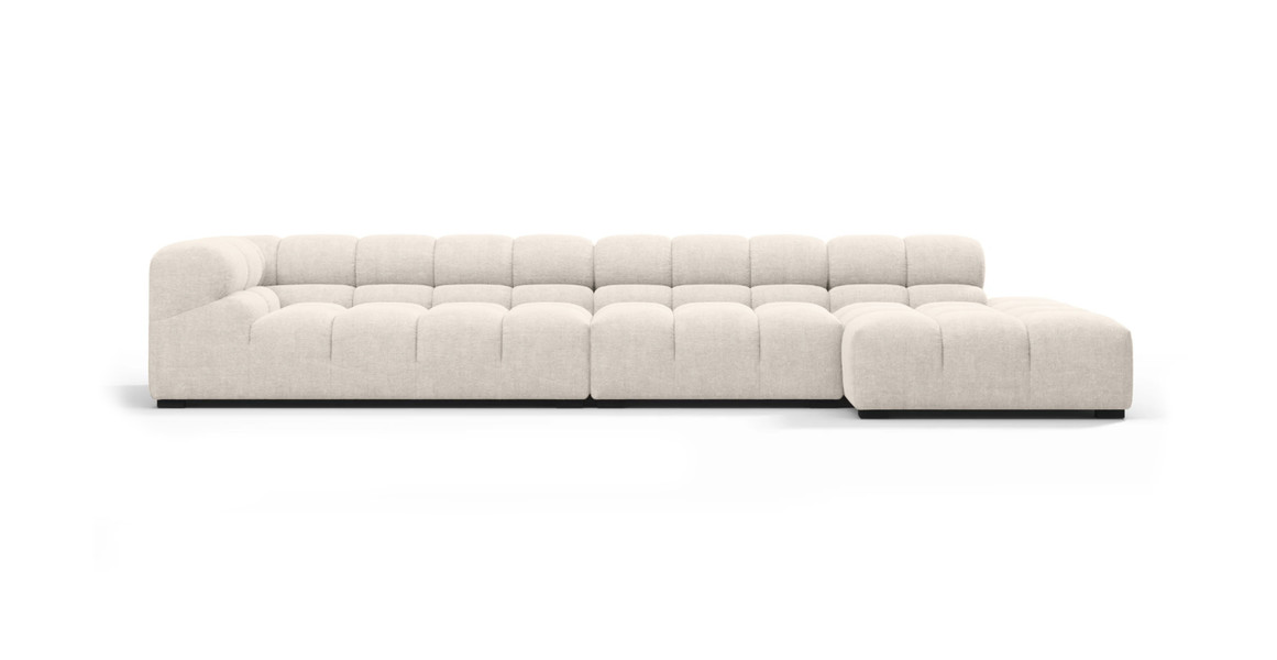 Tufted Sectional Sofa - Large Right Chaise