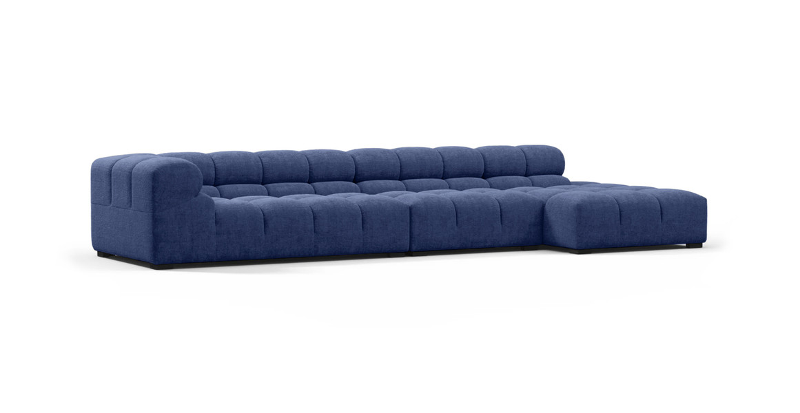 Tufted Sectional Sofa - Large Right Chaise
