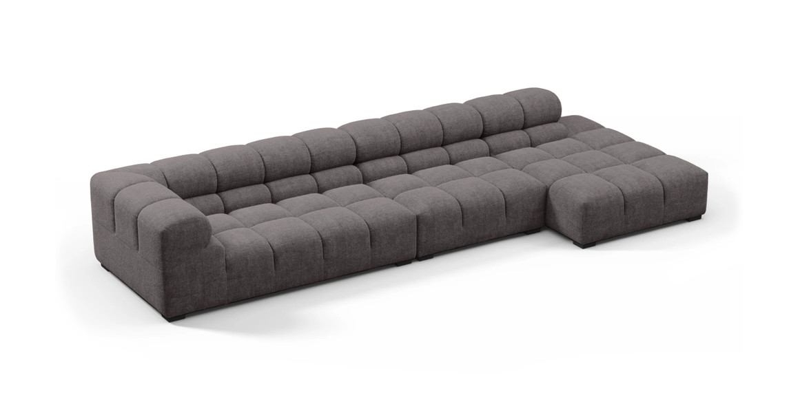 Tufted Sectional Sofa - Large Right Chaise