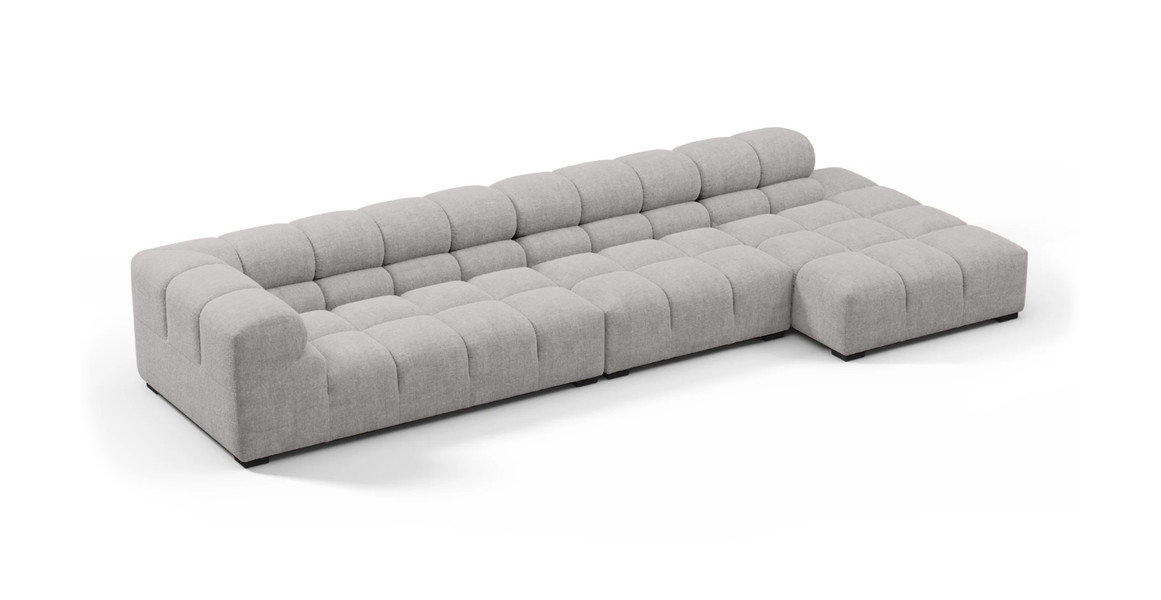 Tufted Sectional Sofa - Large Right Chaise