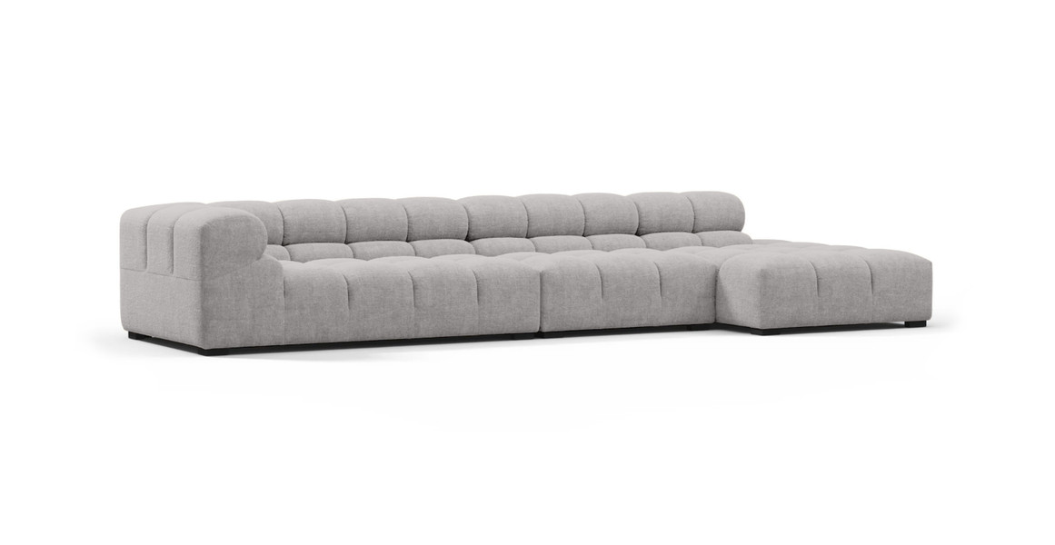 Tufted Sectional Sofa - Large Right Chaise