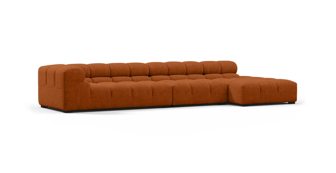 Tufted Sectional Sofa - Large Right Chaise